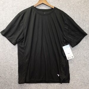 Mens Performance Running T Shirt XL Black Tech Mesh Tee INSPORT Logo USA Made